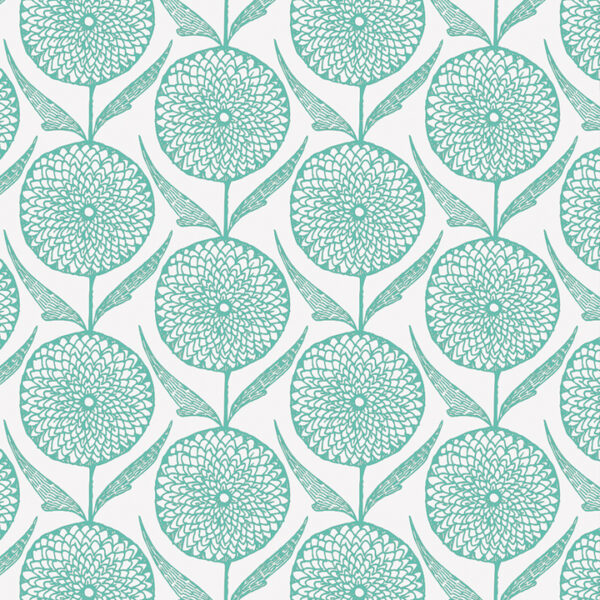 Modern Botanics print mint