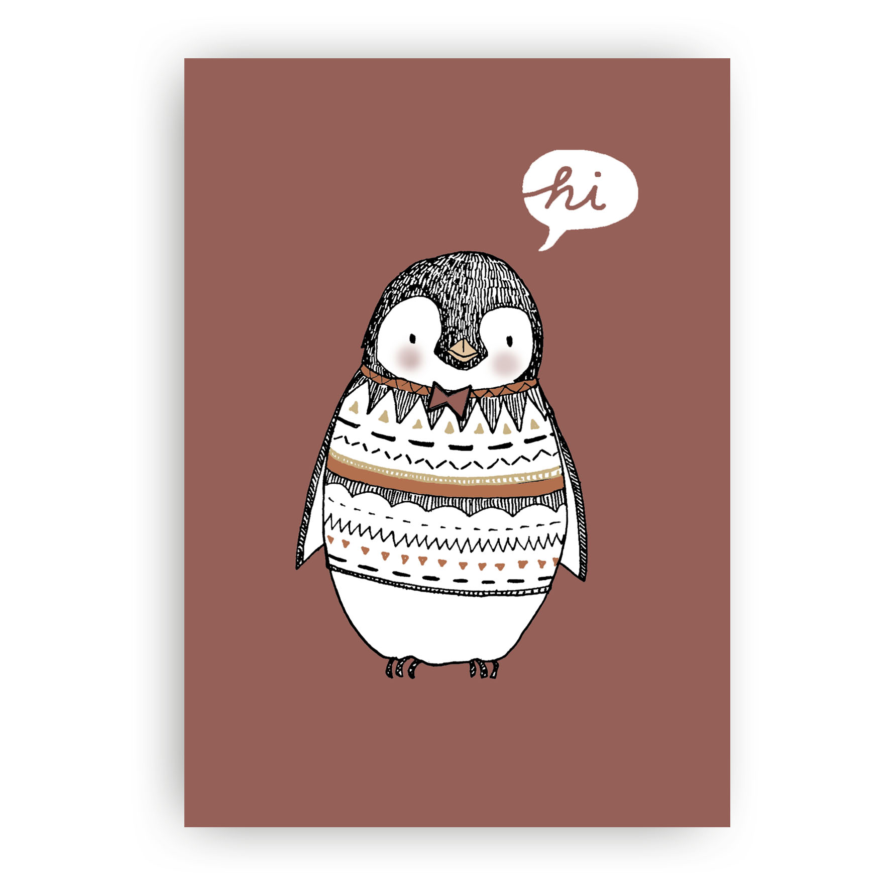 cute pinguin winter