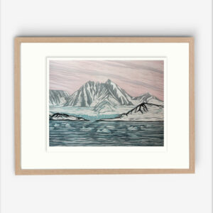 Houtsnede Smeerenburgbreen