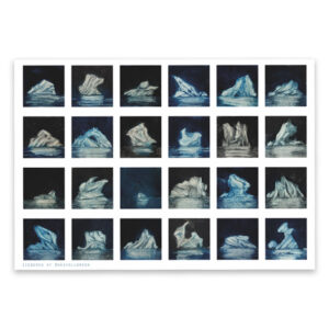 Art print icebergs
